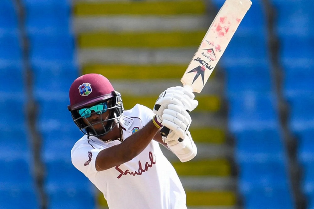 Captain Brathwaite on 99 not out