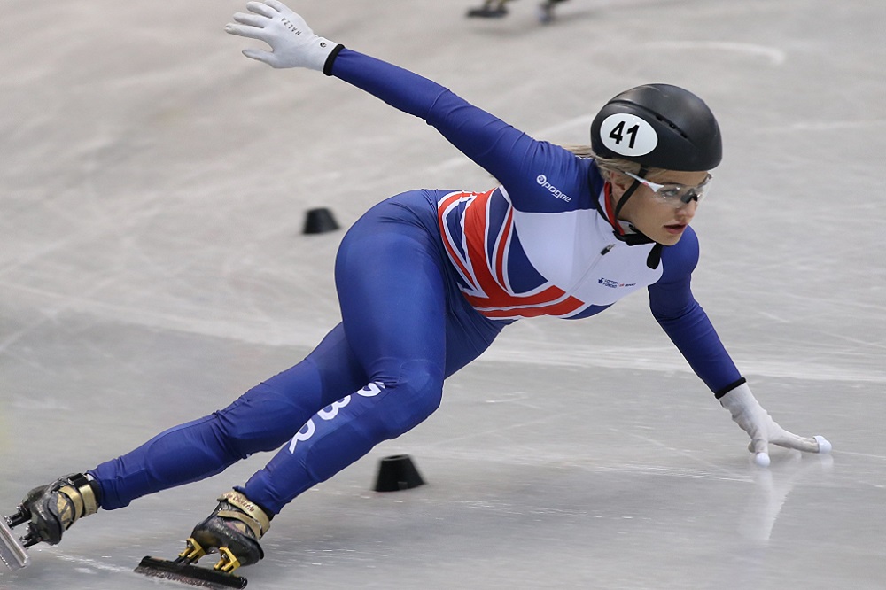 Elise Christie gets Silver medal in Torino